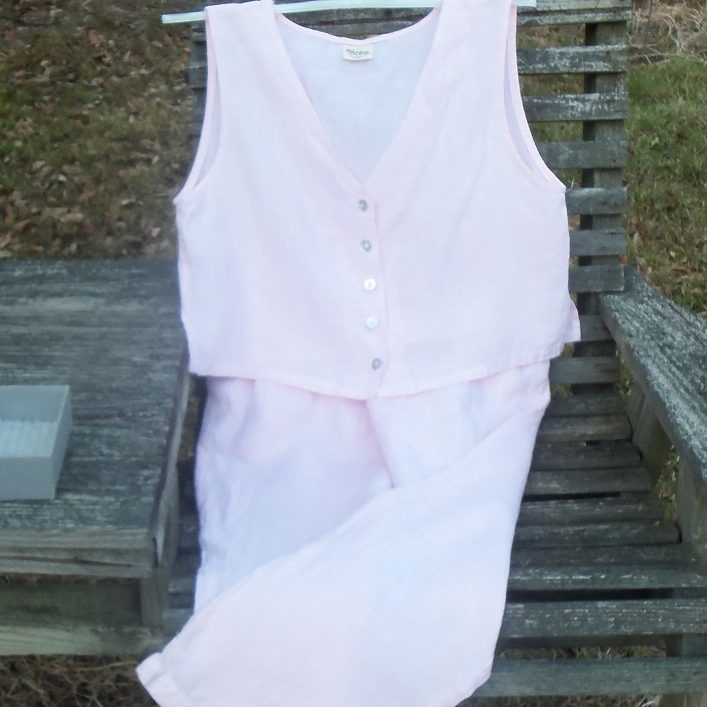 BeBe 2 piece set pink small medium